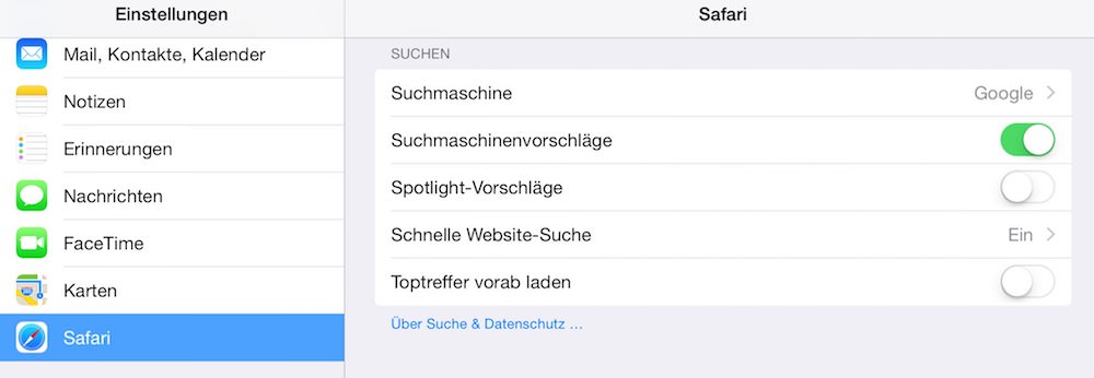 Safari langsam, beschleunigen